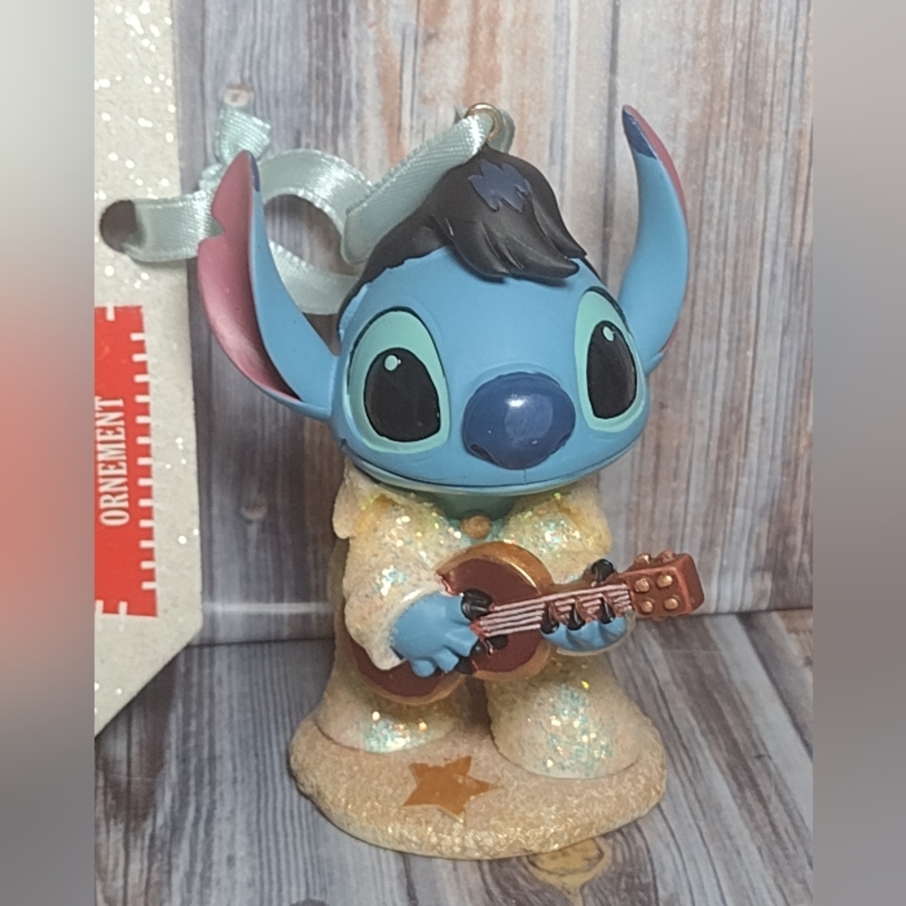 Disney Blue and Gold Stitch Holiday Ornament